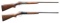 TWO WINCHESTER MODEL 24 SXS SHOTGUNS.