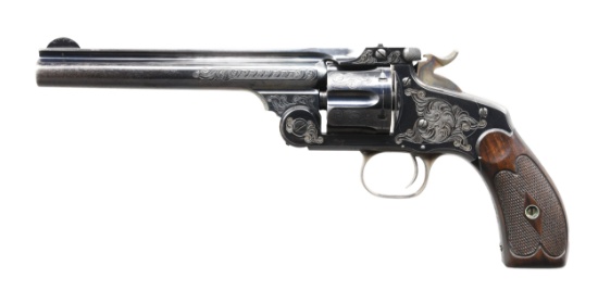 SMITH & WESSON ENGRAVED NEW MODEL NO. 3 SA