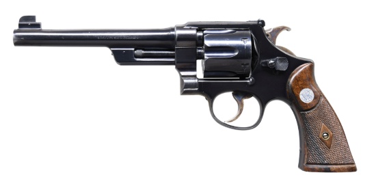 PRE-WAR SMITH & WESSON 38/44 OUTDOORSMAN DA