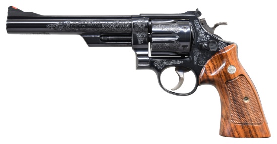 S&W CLASS B ENGRAVED MODEL 29-2 REVOLVER.