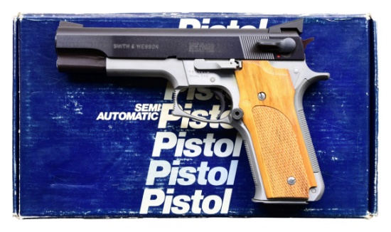 SMITH & WESSON MODEL 745 SEMI AUTO PISTOL.