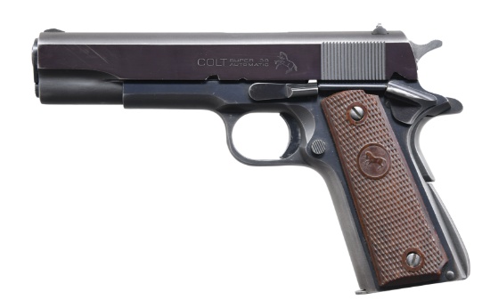 COLT GOVERNMENT MODEL 38 SUPER SEMI-AUTO PISTOL.