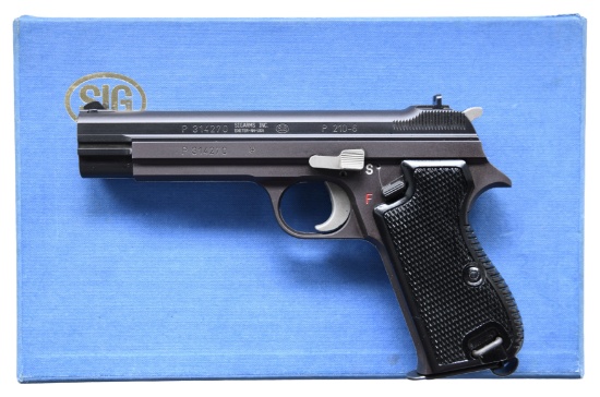 SIG ARMS P210-6 SEMI AUTO PISTOL.