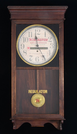 WINCHESTER ADVERTISING CLOCK, REGULATOR #2.