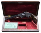 WONDERFUL S&W No. 2 REVOLVER; CASED AND NIMSCHKE