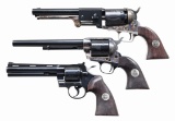 COLT US BICENTENNIAL THREE GUN CASED SET.