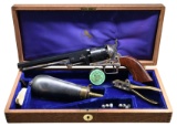 CASED COLT 1851 NAVY 2ND GEN C SERIES SA REVOLVER.