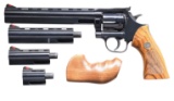 DAN WESSON PISTOL PACK 4 BARREL DA REVOLVER SET.