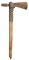 LARGE BRASS-HEADED PIPE TOMAHAWK.