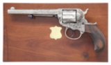 ATTRACTIVE NICKEL PLATED & ENGRAVED COLT MODEL