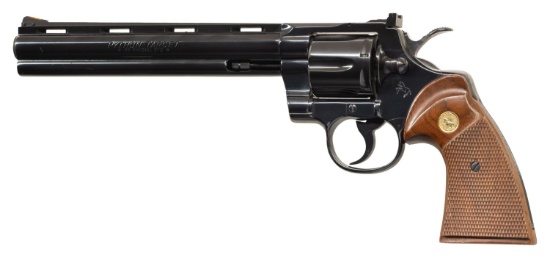 RARE COLT PYTHON TARGET DOUBLE ACTION REVOLVER.