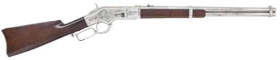 FINE ULRICH ENGRAVED WINCHESTER 1866 CARBINE.