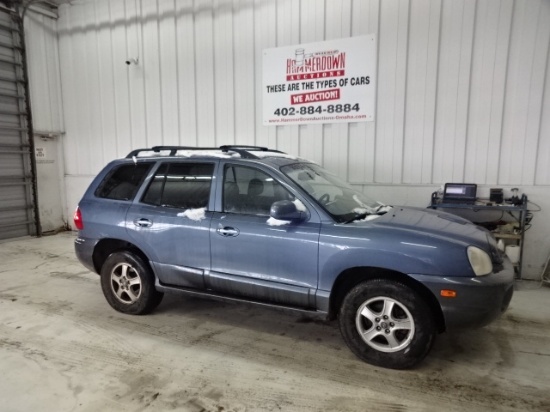 2003 HYUNDAI SANTA FE WAGON 4 DOOR GLS 6 2.7L 4WD AUTOMATIC