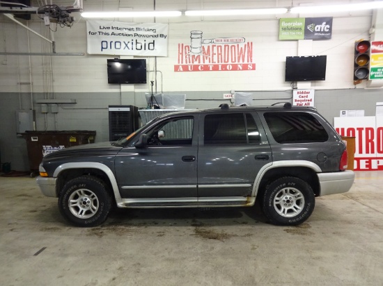 2002 DODGE DURANGO WAGON 4 DOOR SLT 8 4.7 4WD AUTOMATIC