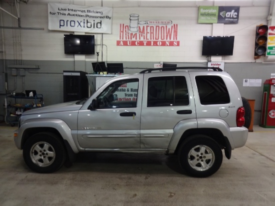 2002 JEEP LIBERTY WAGON 4 DOOR LIMITED 6 3.7 4WD AUTOMATIC