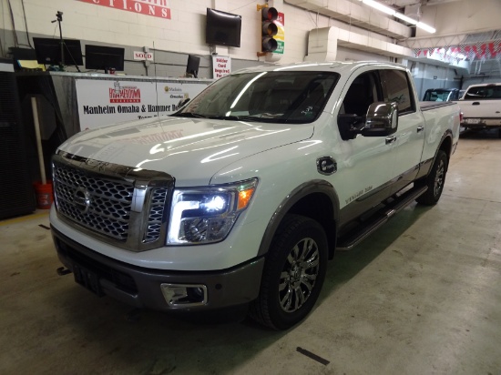 2016 NISSAN TITAN XD 4DR PLATINUM 6 5.0 4WD AUTOMATIC *US MARSHAL SEIZED UNIT