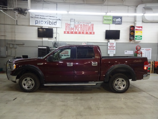 2005 FORD F150 SUPERCR QUAD PK XLT 8 5.4 4WD AUTOMATIC