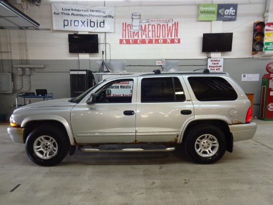 2002 DODGE DURANGO WAGON 4 DOOR SLT 8 4.7 4WD AUTOMATIC