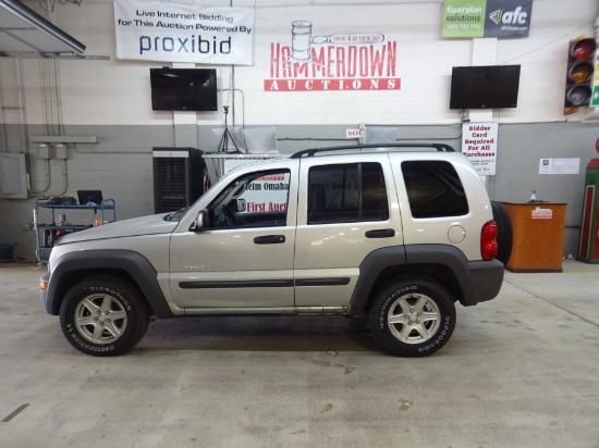 2002 JEEP LIBERTY WAGON 4 DOOR SPORT 6 3.7 4WD AUTOMATIC