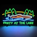 Party At The Lake Neon Sign