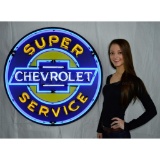 Chevrolet Super Service *BIG NEON SIGN 3FT RADIUS*