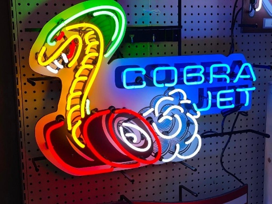 FORD COBRA JET *SPECIALTY NEON SIGN*