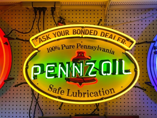 PENNZOIL NEON SIGN *SPECIALTY NEON SIGN*