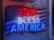 GOD BLESS AMERICA NEON SIGN