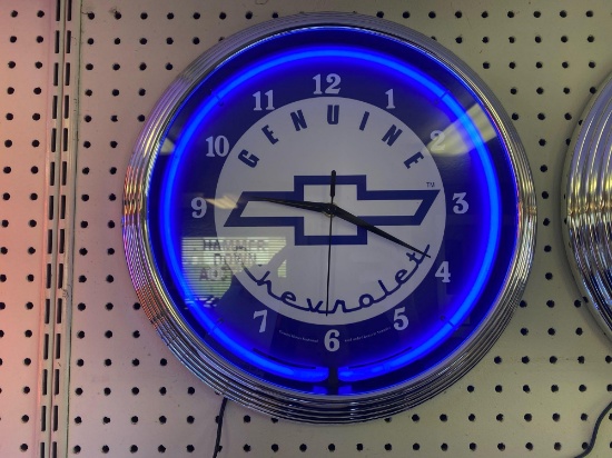 GENUINE CHEVROLET NEON CLOCK