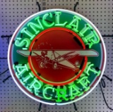 SINCLAIR AIRCRAFT NEON SIGN