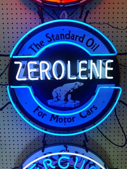 ZEROLENE THE STANDARD OIL *SPECIALTY* NEON SIGN