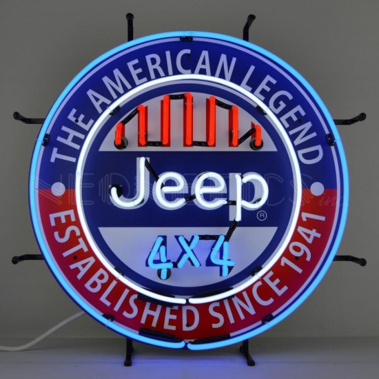 JEEP THE AMERICAN LEGEND NEON SIGN