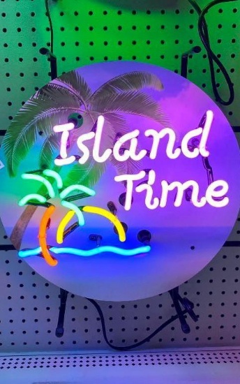 ISLAND TIME NEON SIGN *VERY COLORFUL*