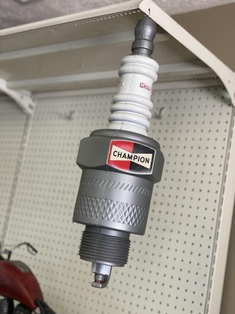 VINTAGE CHAMPION SPARK PLUG DISPLAY | Proxibid