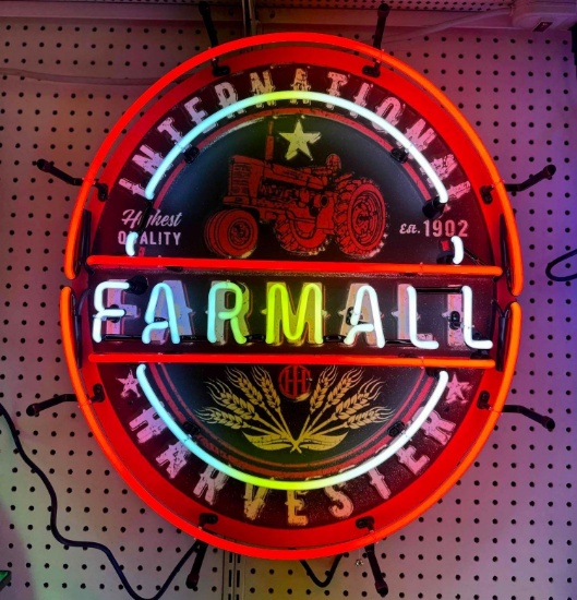 FARMALL INTERNATIONAL HARVESTER NEON SIGN