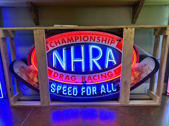 NHRA DRAG RACING *SPEED FOR ALL SPECIALTY* NEON CAN SIGN *5FOOT*