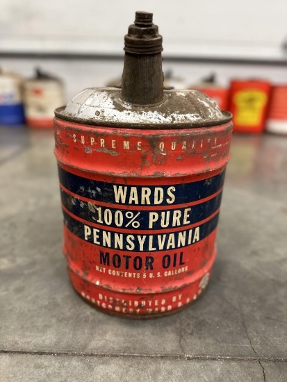 WARDS 5 GALLON OIL CAN * SELLING NO RESERVE*