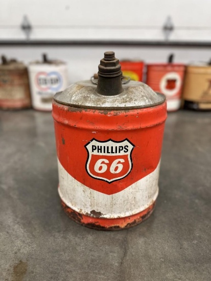 PHILLIPS 5 GALLON OIL CAN * SELLING NO RESERVE*