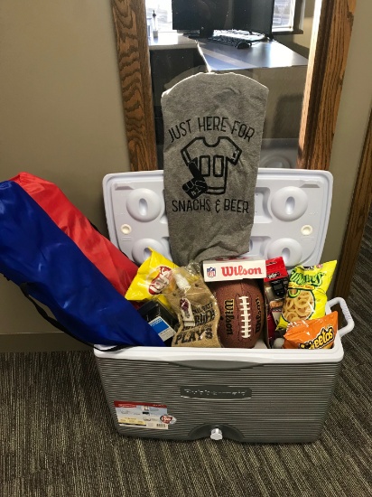 Football Cooler Tailgate Package