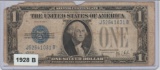 1928B U.S. $1.00 SILVER CERTIFICATE-FUNNY BACK-