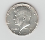 1966 SILVER KENNEDY HALF DOLLAR