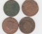 4 NO DATE U.S. LARGE CENTS