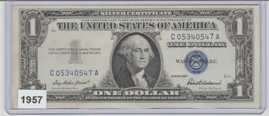 1957 UNC. U.S. $1.00 SILVER CERTIFICATE