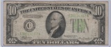 1934A U.S. $10.00 FEDERAL RESERVE NOTE