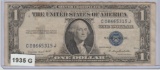 1935G U.S. $1.00 NO MOTTO SILVER CERTIFICATE