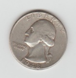 1948D SILVER WASHINGTON QUARTER