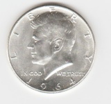 1964P UNC. SILVER KENNEDY HALF DOLLAR