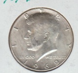 1969D SILVER KENNEDY HALF DOLLAR