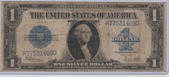 1923 U.S. $1.00 HORSE BLANKET SILVER CERTIFICATE