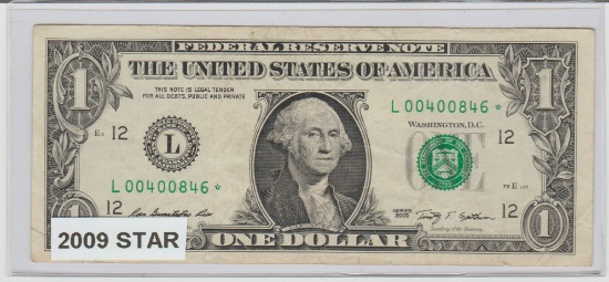 2009 U.S. $2.00 STAR FEDERAL RESERVE NOTE